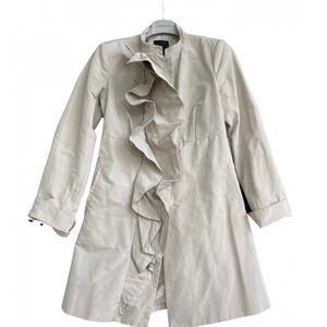Pinko Trench Coat with Ruffles